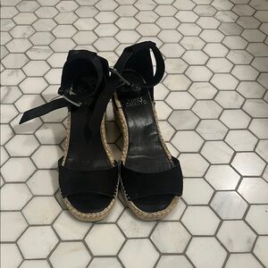 Vince Camuto Black Espadrille Sandals
